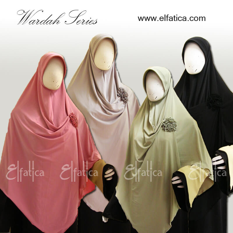 jilbab instan semi formal model wardah